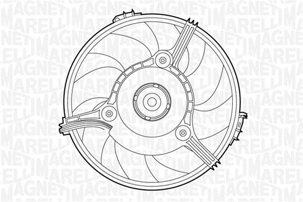 MAGNETI MARELLI Вентилятор, охлаждение двигателя 069422263010